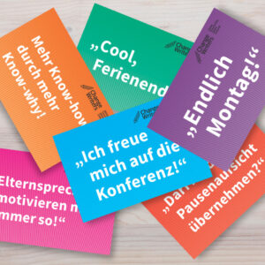 Das ChangeWriters-Postkartenset